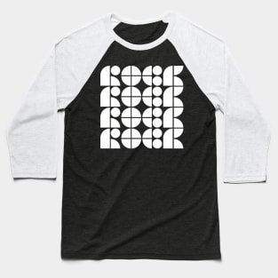 Rock Typography Baseball T-Shirt